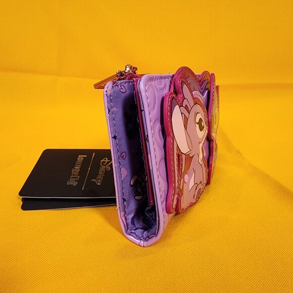 Loungefly Disney Angel and Stitch Heart Moving Valentine's Day Flap Wall… - Picture 4 of 13